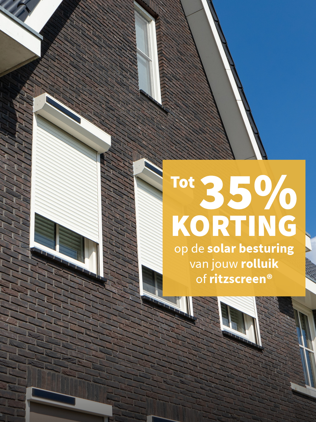 Tot 35% korting op Solar bediening Verano Rolluiken & Ritzscreens