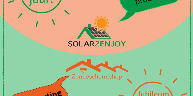 12,5 jaar Jubileumactie Solar2Enjoy & Zonneschermshop!