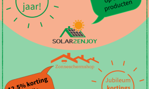 12,5 jaar Jubileumactie Solar2Enjoy & Zonneschermshop!