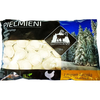 PIELMIENI Z KURCZAKIEM 900gr. (12szt.) €4.17/szt.   MOOROZ
