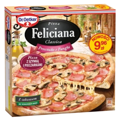 PIZZA FELICJANA SZYNKA PIECZARKA 325gr.(5szt.) DR.OETKER