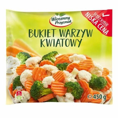 BUKIET WARZYW KWIATOWY 450gr.(14szt.) WIOSENNY  PRZYSMAK