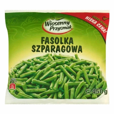 FASOLA SZPARAGOWA ZIELONA CIETA 450gr.(14szt.) WIOSENNY PRZYSMAK