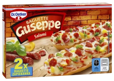 ZAPIEKANKA GUSEPPE SALAMI 250gr. (10szt.) € 2.20/szt. DR.OETKER