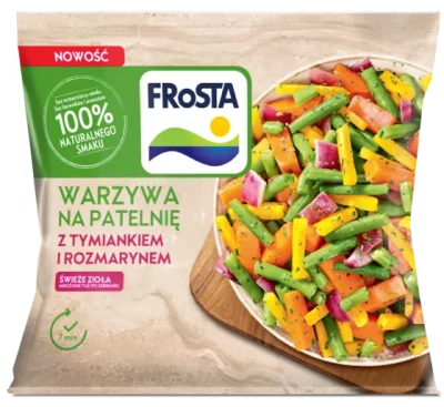 WARZYWA NA PATELNIE Z TYMIANKIEM I ROZMARYNEM 400gr. ( 10szt.) FROSTA