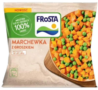 MARCHEWKA Z GROSZKIEM 400gr. (14szt.)  FROSTA