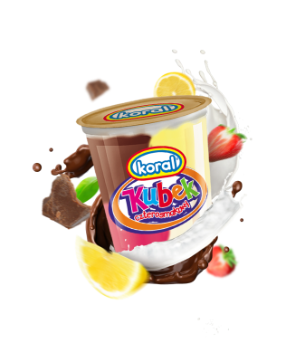 LODY KUBEK 4 SMAKI 180ml. (40szt.) KORAL