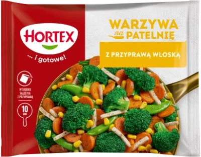 WARZYWA NA PATELNIE Z PRZYPRAWAMI PO WLOSKU 400gr.(14szt.) HORTEX