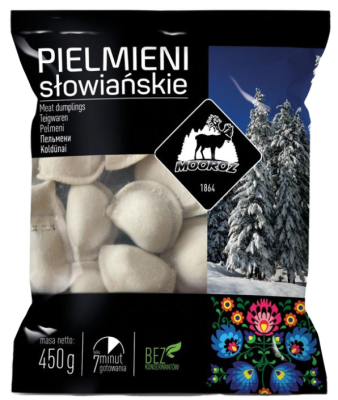 PIELMIENI SLOWIANSKIE 450g. (14szt) €2.55/szt. MOOROZ