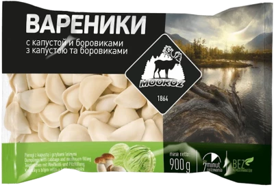 WARENIKI Z KAPUSTA I GRZYBAMI 900gr. (12szt.) €4,20/szt. MOOROZ