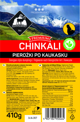 CHINKALI KAUKASKIE Z KURCZAKIEM 410gr.(12szt.) €2,70/szt. MOOROZ