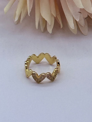 Gouden Hartjesring