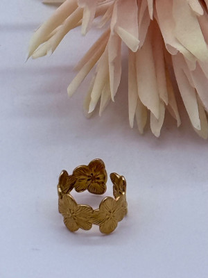 Gouden Bloemenring