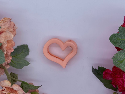 Soft Blush Heart Clip