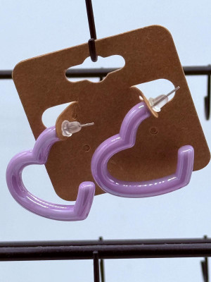 Lavender Heart Hoop